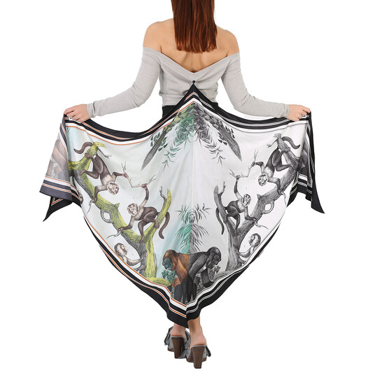 Burberry Cashmere Off-the-shoulder Bodysuit With Monkey