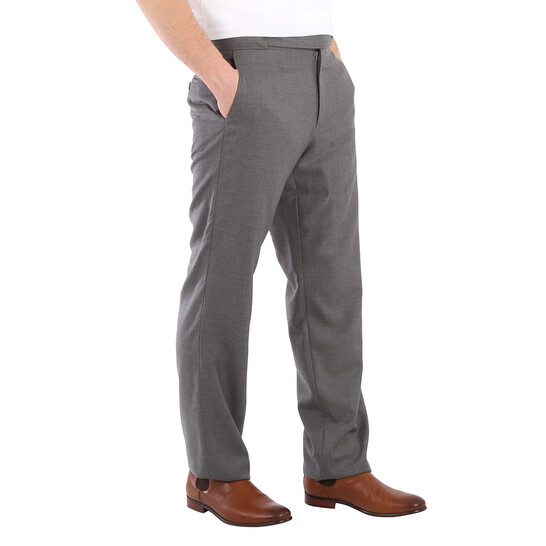 Burberry Charcoal Grey Wool English Fit Tailored Trousers