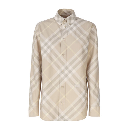 Burberry Check Cotton Shirt, Brand Size 10 (US Size 8