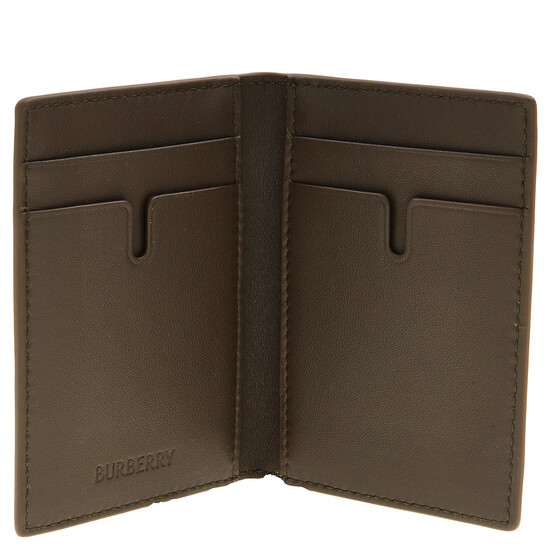 Burberry Check Embossed Card Holder Military 8091515