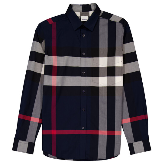 BURBERRY　sizuku Traditional Check half-zip sweater BURBERRY - Nugnes1920