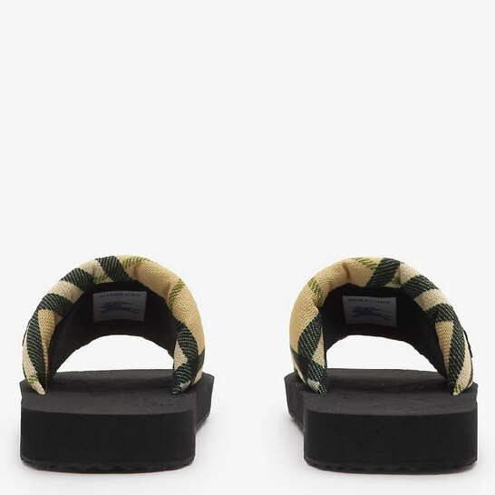 Burberry Check Trek Slides, Brand Size 36 ( US Size 6