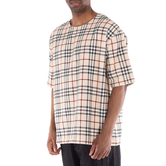 Burberry Check Willesden T-Shirt, Size Small 8074174