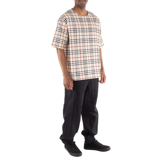 Burberry Check Willesden T-Shirt, Size Small 8074174