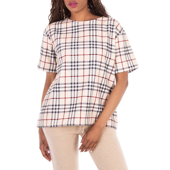 トップス Burberry medium Burberry Check Willesden T-Shirt, Size Medium 8074186