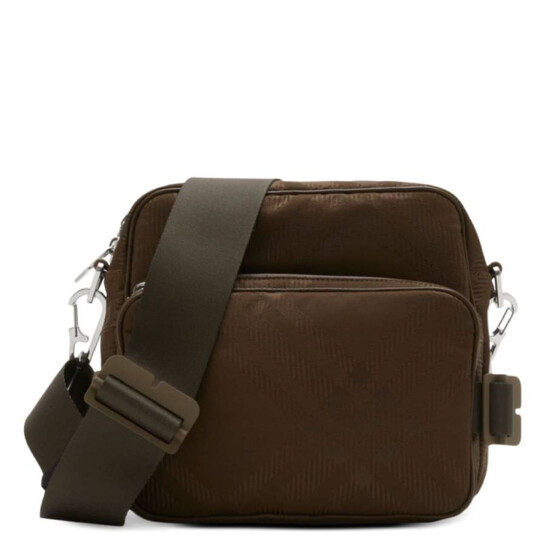 Burberry Checked Jacquard Zipped Shoulder Bag 8092199