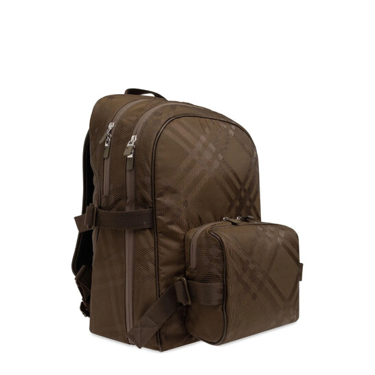 Burberry Checked Jacquard Zipped-Up Backpack 8095880 5045707477095