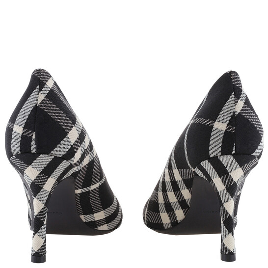【送料&関税込】Burberry duck Pumps Burberry Checked Pattern Slip-On Pumps, Brand Size 37 ( US