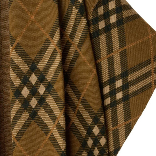BURBERRY ニット手袋 ベージュ×紺×赤 バ－バリ－ 二つ折り財布 レディース ブランド BURBERRY