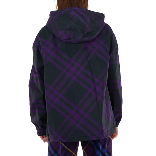 アウターその他 BURBERRY Hooded jacket Multicolor Burberry Check-Pattern Hooded Zip-Up Polyamide Jacket, Size