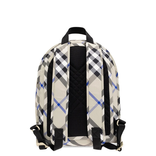 Burberry Check-Printed Zipped Polyamide Backpack 8085322