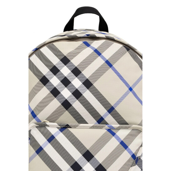 Burberry Check-Printed Zipped Polyamide Backpack 8085322