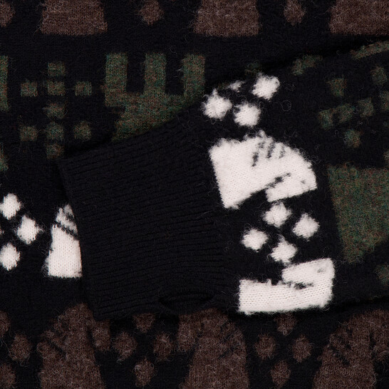 Burberry Chess Wool-Blend Jumper, Size Medium 8076893