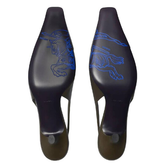 Burberry Chisel Buckle Fastening Leather Pumps, Brand Size Burberry Chisel Buckle Fastening Leather Pumps, Brand Size