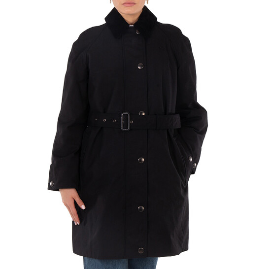 コート BURBERRY EKD BELT PARKA Burberry Ekd Print Belted Parka In Black | ModeSens
