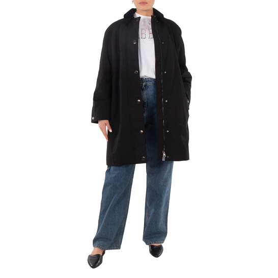 【BURBERRY】EKD Embroidered Coat Burberry Cotton EKD Embroidered Waxed Coat, Brand Size 10