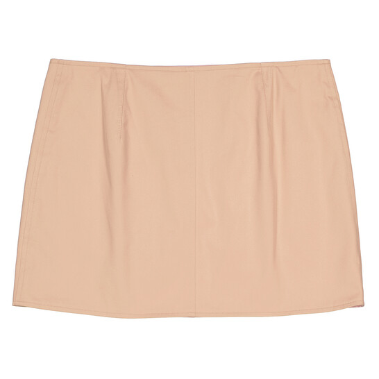 Burberry Ladies Pale Nude Cotton Gabardine Trench Mini Skirt