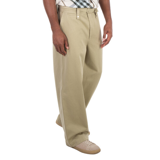 Burberry Cotton Satin Tailored Trousers, Size X-Small 8076646