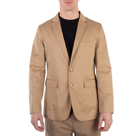 Burberry Cotton Tailored Jacket, Brand Size 54 (US Size 44