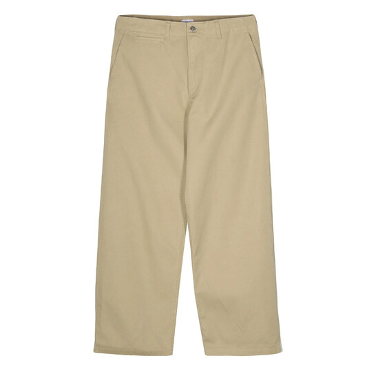 Burberry Cotton Wide-Leg Trousers, Size Large 8080649