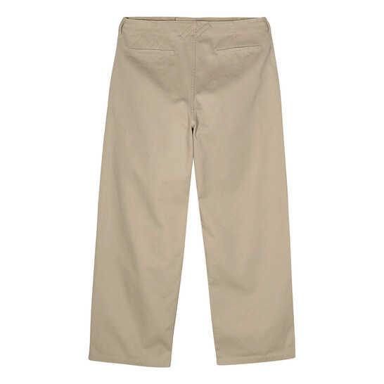 Burberry Cotton Wide-Leg Trousers, Size Large 8080649 - Clothing