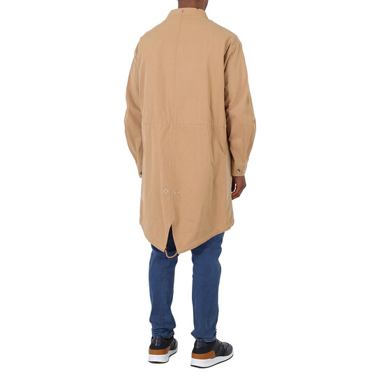 Burberry Cotton-twill Blend Parka Coat With Detachable Hood