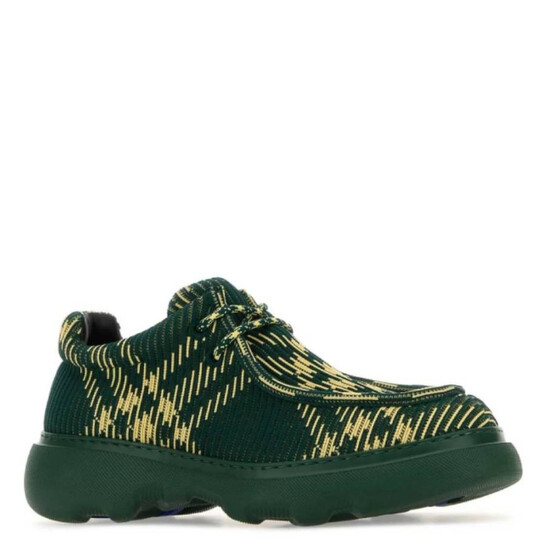 Burberry Creeper Check Woven Creeper Derby Shoes, Brand Size