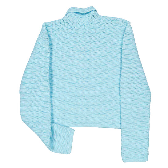 Burberry Crochet Technical Cotton Jacket, Size Small 8071647