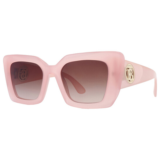 Burberry Like New! Daisy Pink Cat Eye Sunglasses with Brown Gradient Lens Burberry BE4344 387413 Daisy Pink Brown Gradient 51 mm  main image 2