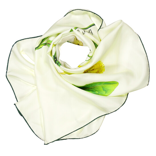 Burberry★素敵！Silk Square Scarf with Flower Print Highgrove x Burberry Cascading Flowers Silk Scarf (Pink)