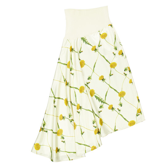 Burberry Dandelion-Print Asymmetric Skirt, Brand Size 4 ( US Burberry Dandelion-Print Asymmetric Skirt, Brand Size 4 ( US