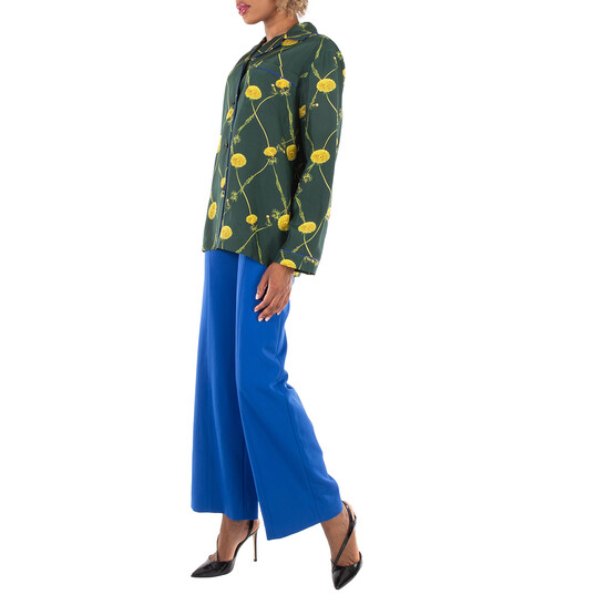 その他 Burberry 8082988 Burberry Dandelion-Print Silk Pyjama Shirt, Brand Size 8