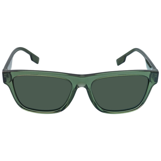 Burberry Dark Green Square Men's Sunglasses BE4293 394671 56