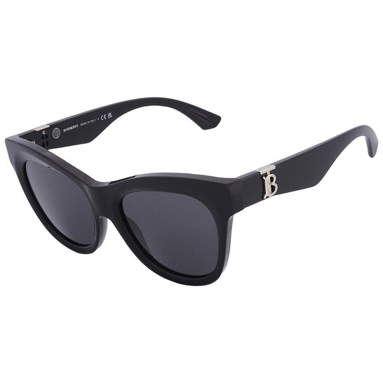 Burberry Women\'s Black Grey Butterfly Sunglasses! Burberry Women Sunglasses Black W/ Grey Butterfly BE4270  main image 4