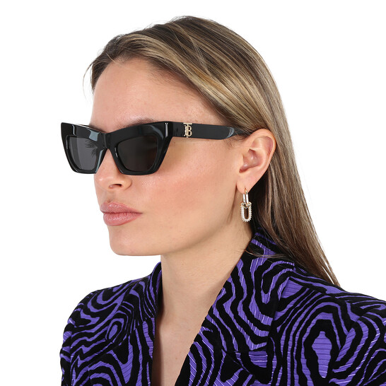 Burberry Dark Grey Cat Eye Ladies Sunglasses BE4405F 300187  display picture 3