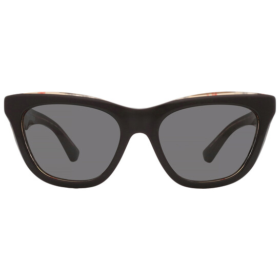 ● BURBERRY ● サングラス Cat Eye Dark Gre / Dark Grey 51mm ○ BURBERRY ○ サングラス Cat Eye Dark Gre / Dark Grey 51mm