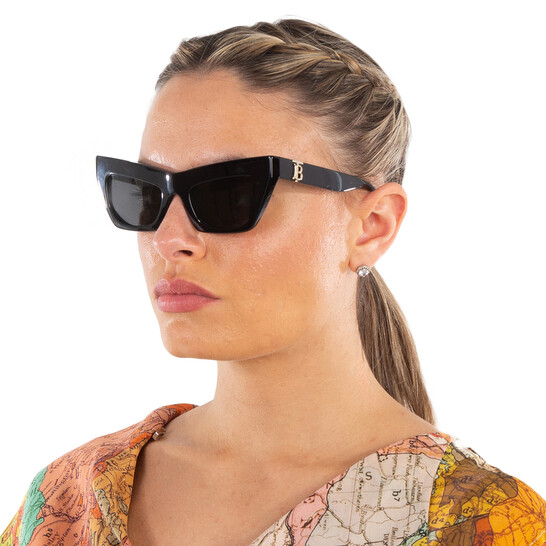 サングラス BURBERRY Woman Sunglasses Black 0BE4420U 300187 BURBERRY BE4420U 300187 Nero/Dark Grey 55-18-140 Sunglasses