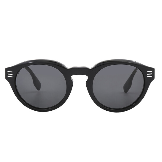 NEW Burberry BE4404 300187 Black Grey Oval Unisex Sunglasses  display picture 1