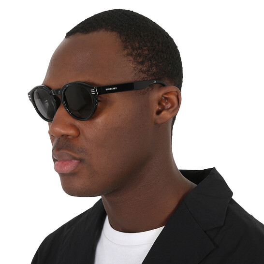 Burberry Dark Grey Round Men's Sunglasses BE4404F 300187 50