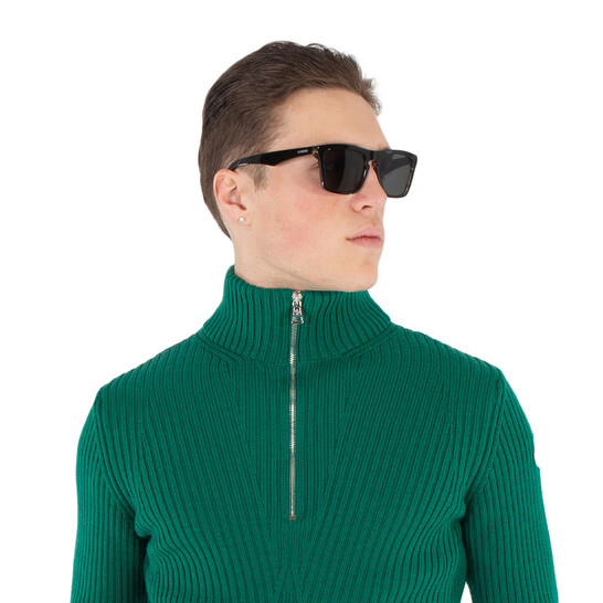 Prada Irregular Prada Camo Geo 57mm Rectangle Sunglasses Drone