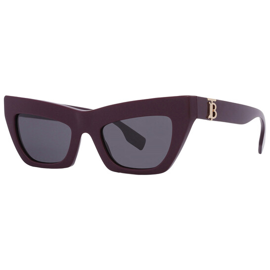 New Burberry Dark Grigio Sunglasses - With Tags Original Box and cloth Burberry Dark Grigio Cat Eye Ladies Sunglasses BE4405 397987  main image 2