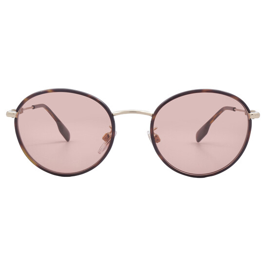 Burberry Dark Pink Round Ladies Sunglasses BE3148D 132284 51  display picture 1