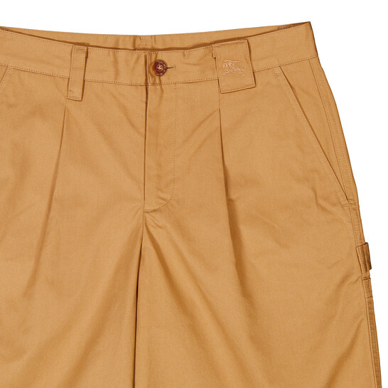 Burberry Darwin EKD Embroidered Cotton Cargo Shorts, Brand Size 44