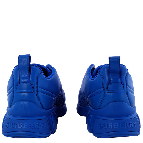 Burberry Deep Marine Blue Classic Quilted Leather Sneakers