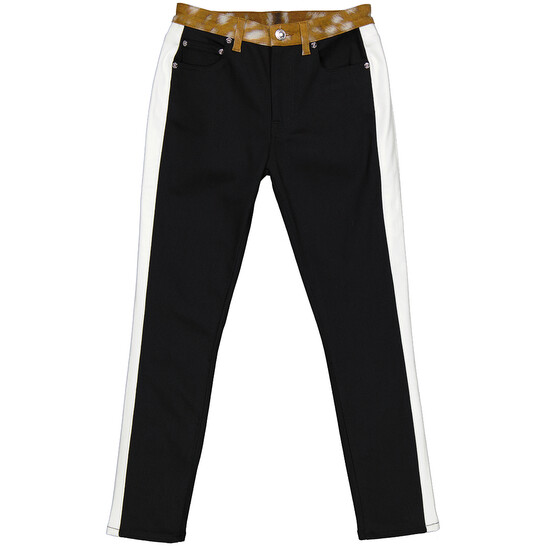 ☆♡ Burberry Deer Print Trim Straight Fit Japanese Denim Jeans