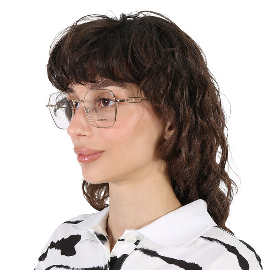 Burberry Charley Demo Hexagonal Ladies Eyeglasses BE1361