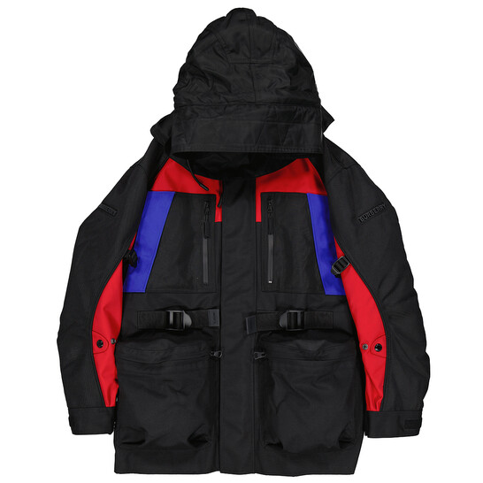Burberry Detachable Puffer Colour-block Jacket, Size XX