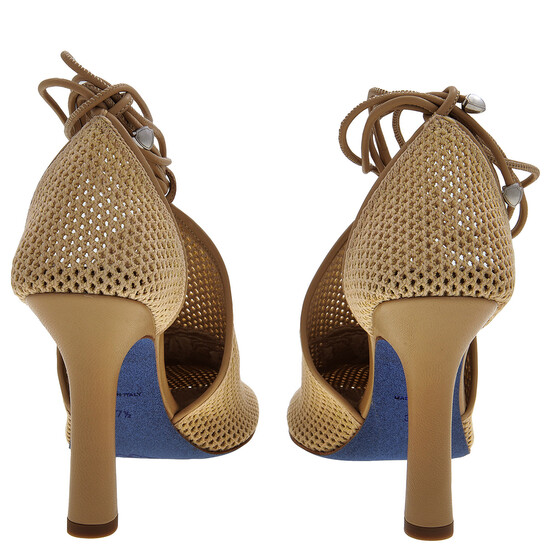 Burberry D'Orsay Mesh Tie Pumps, Brand Size 35.5 ( US Size