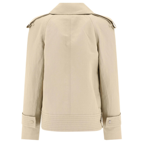 ジャケット Burberry SS24 TRENCH JACKET (8087349 A1450) Burberry Double-Breasted Canvas Trench Jacket, Brand Size 8