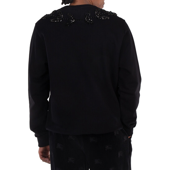 Burberry EKD Crystal Long Sleeve Sweatshirt, Size Medium